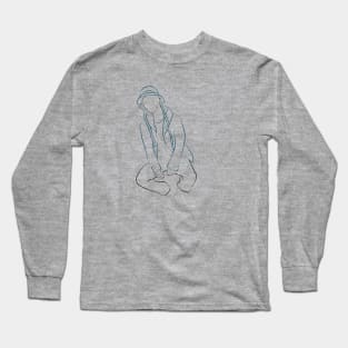 Sitting Guy Long Sleeve T-Shirt